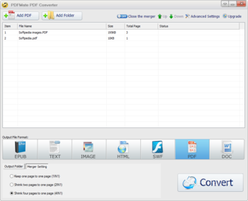PDFMate PDF Converter screenshot 2