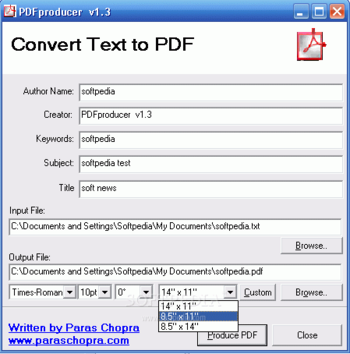 PDFproducer screenshot 2