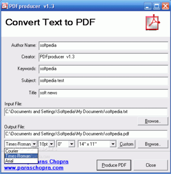 PDFproducer screenshot 3