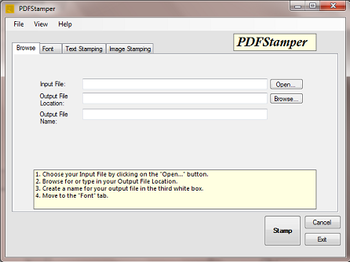 PDFStamper screenshot