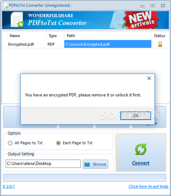 PDftoTxt Converter screenshot 2