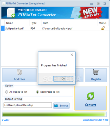 PDftoTxt Converter screenshot 3