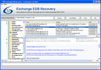 PDS Exchange EDB Recovery screenshot 2