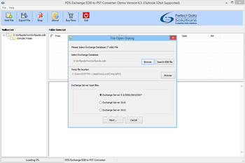 PDS Exchange EDB Recovery screenshot 4