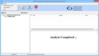 PDS Exchange EDB to EML Converter screenshot 4