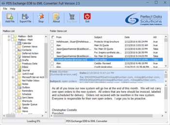 PDS Exchange EDB to EML Converter screenshot 5