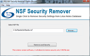 PDS NSF Security Remover screenshot