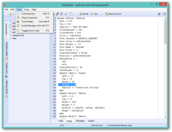 pdScript IDE Lite screenshot 2