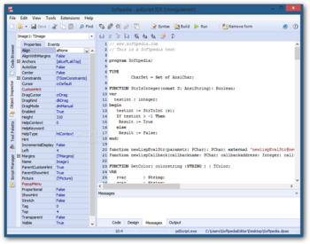 pdScript IDE Portable screenshot