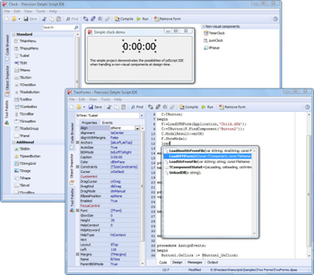 pdScript IDE screenshot