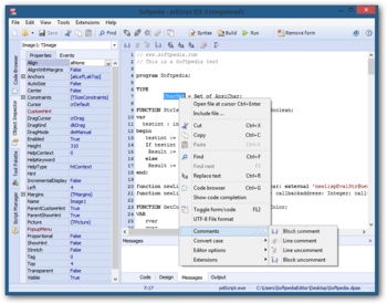 pdScript IDE screenshot 2