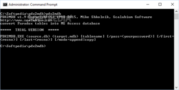 PDX2MDB screenshot