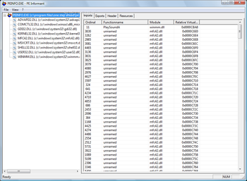 PE Analyzer screenshot