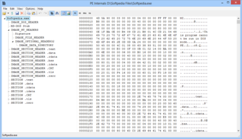 PE Internals screenshot