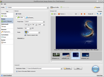 PearlMountain Image Resizer Pro screenshot 2