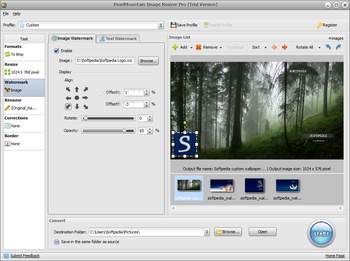 PearlMountain Image Resizer Pro screenshot 3