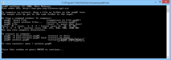 PeaZip Additional Formats plugin screenshot