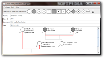 Pedigree Chart Designer screenshot