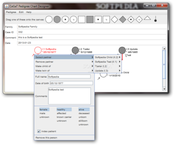 Pedigree Chart Designer screenshot 3