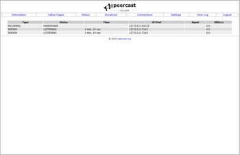 PeerCast screenshot 2