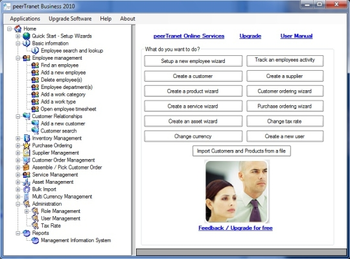 PeerTranet Business 2010 Free Edition screenshot