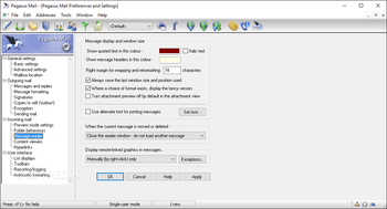 Pegasus Mail screenshot 22