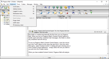 Pegasus Mail screenshot 3