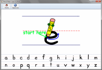 Pencil Pete's Learn to Print screenshot