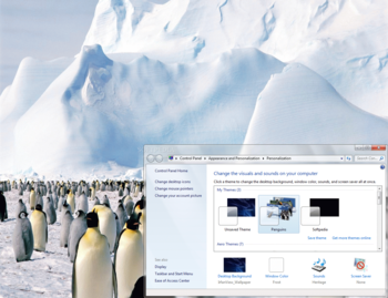 Penguins Windows 7 Theme screenshot