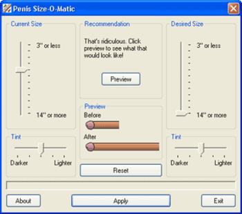 Penis Size-O-Matic screenshot 2