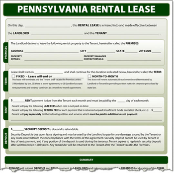 Pennsylvania Rental Lease screenshot