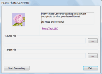 Peony Photo Converter screenshot