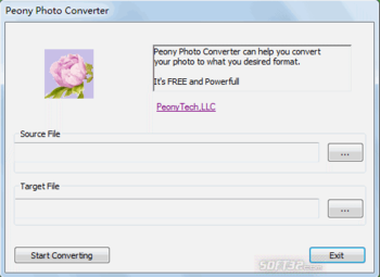 Peony Photo Converter screenshot 2