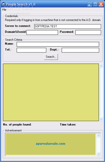 People Search screenshot