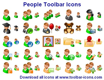 People Toolbar Icons screenshot