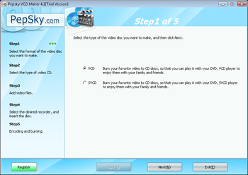 Pepsky VCD Maker screenshot