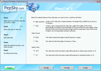 Pepsky VCD Maker screenshot 2