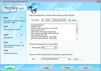 Pepsky VCD Maker screenshot 4