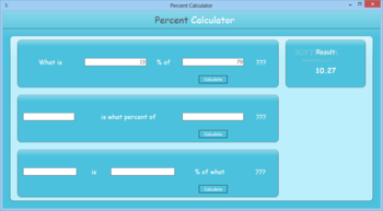 Percent Calculator screenshot