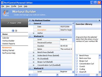 Perf'Control Personal Edition screenshot
