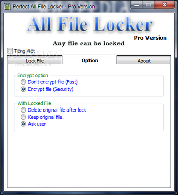 Perfect All File Locker - Pro Version screenshot 2