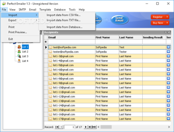 Perfect Emailer screenshot 2