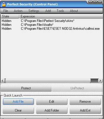 Perfect Security screenshot
