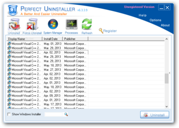 Perfect Uninstaller screenshot