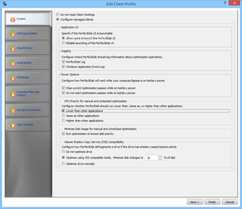 PerfectDisk Enterprise Console screenshot 14