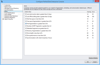 PerfectDisk Enterprise Console screenshot 19