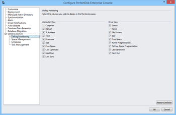 PerfectDisk Enterprise Console screenshot 23