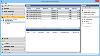 PerfectDisk Enterprise Console screenshot 3