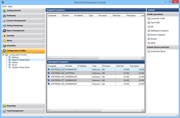 PerfectDisk Enterprise Console screenshot 5