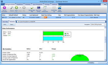 PerfectDisk for Exchange screenshot